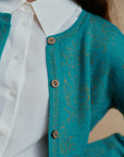 Baby Alpaka Strickjacke Maria Luisa Detailansicht