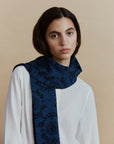 Alpaka Schal in Blau von Manuela Bedford