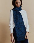 Alpaka Schal in Blau von Manuela Bedford