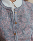 Weicher Baby Alpaka Cardigan in Grau