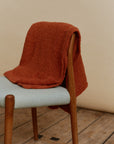 Weiche Alpaka Tagesdecke aus Boucle Garn