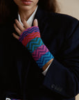 Alpaka Stulpen Colorin Pink als Accessoire von Manuela Bedford