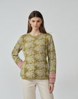 Alpaka Pullover mit Rundhals Detailansicht