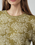 Weicher Damen Alpaka Pullover in Grün