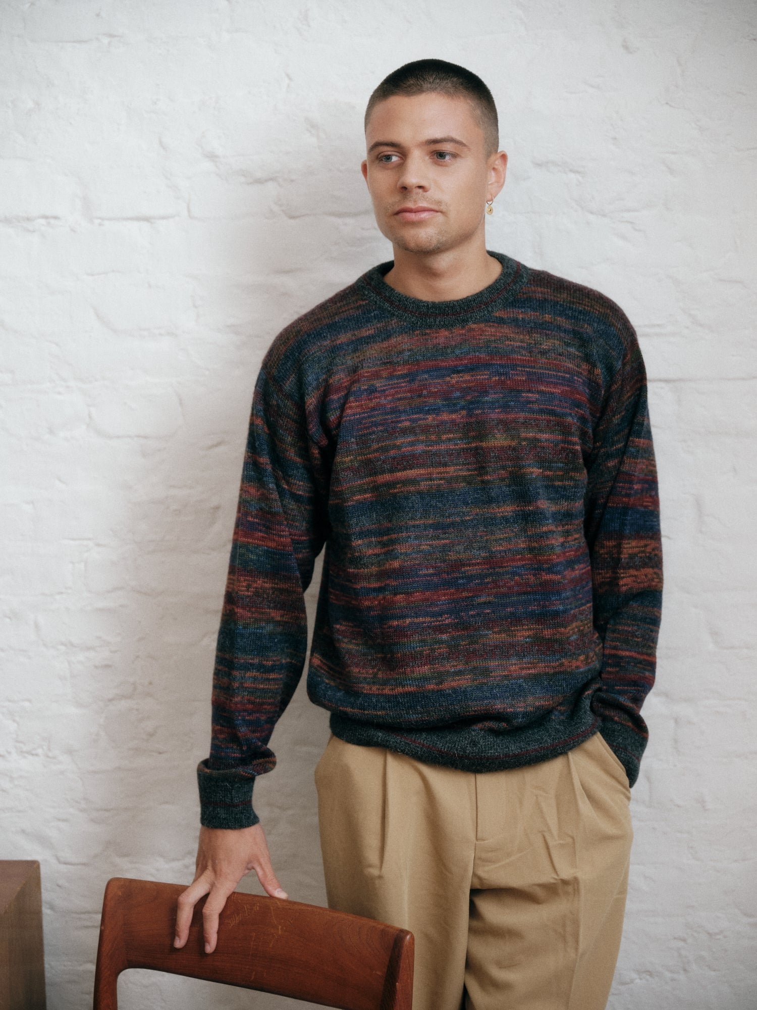 Alpaka Herren Pullover in Multicolor aus 100% Alpaka Wolle