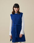 Alpaka Tunika aus Alpaka Blend in Blau