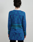 Alpaka Cardigan in Blau von Manuela Bedford