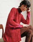 Alpaka Cardigan in Rot von Manuela Bedford