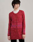 Alpaka Cardigan in Rot von Manuela Bedford