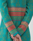 Alpaka Cardigan in Türkis von Manuela Bedford