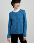 Alpaka Cardigan in Blau von Manuela Bedford
