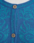 Alpaka Cardigan in Blau von Manuela Bedford