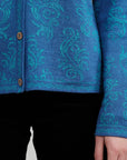 Alpaka Cardigan in Blau von Manuela Bedford