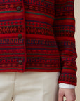 Rayas Alpaka Strickjacke aus 100 Prozent Alpakawolle von Manuela Bedford