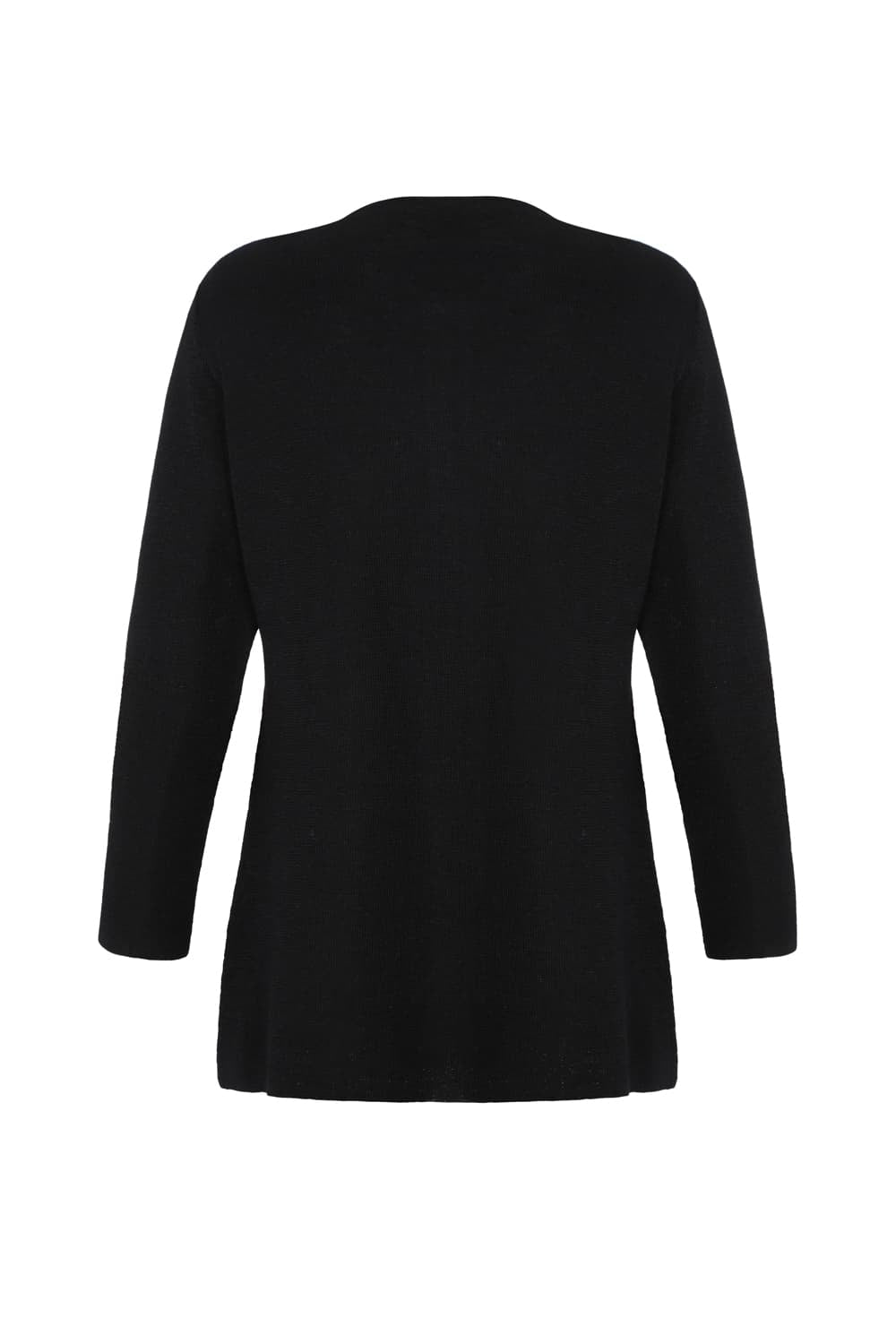 Alpaka Strickjacke in Schwarz aus reiner Alpakawolle von Manuela Bedford